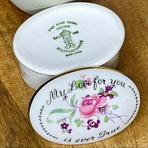 Crown Staffordshire Trinket Box